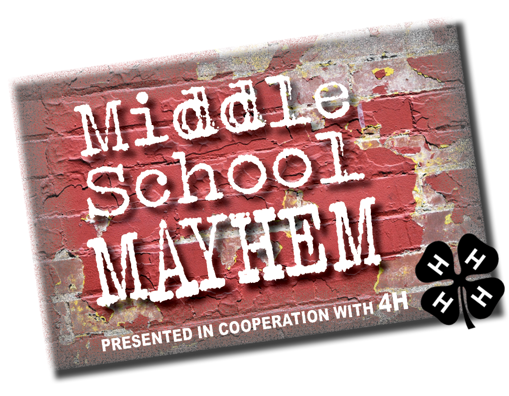 Middle School Mayhem program logo