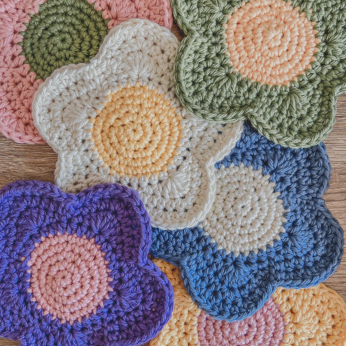 Crochet coasters